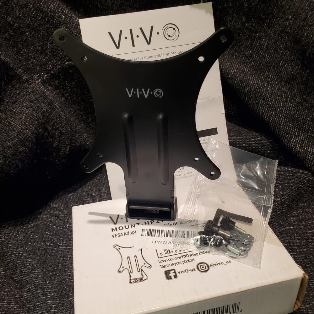 VIVO Quick Attach VESA Adapter Plate Bracket Designed For HP Monitors
